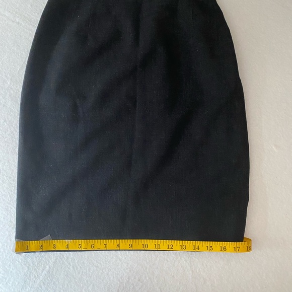 Vintage  - Linda Allard Ellen Tracey 100% Wool Pencil Skirt. - Picture 4 of 9